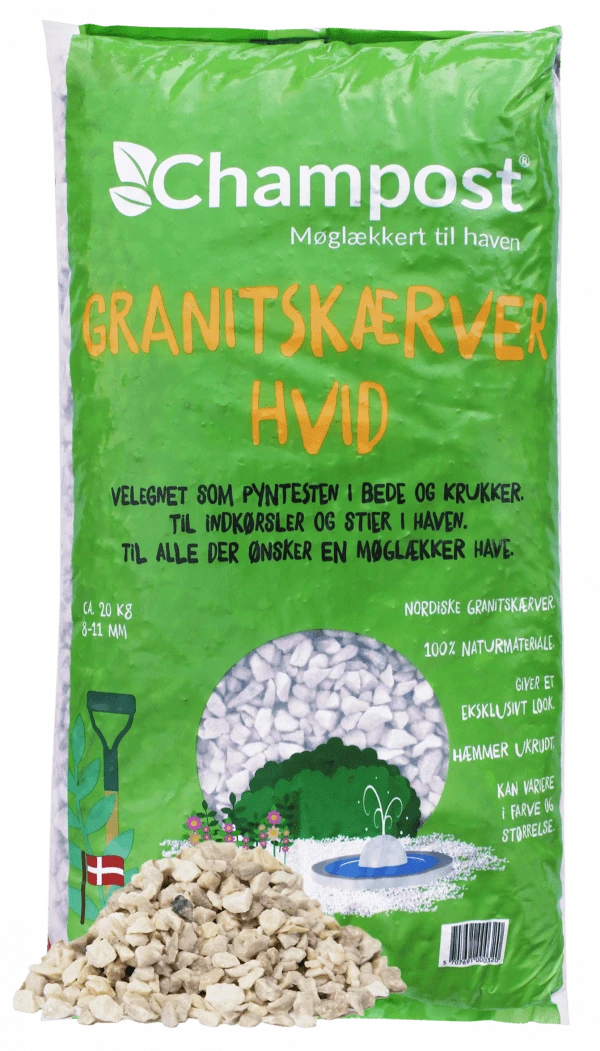 Granitskærver, Hvid 8-11 Mm BIGBAGS 3 Granitskærver, Hvid 8-11 Mm BIGBAGS