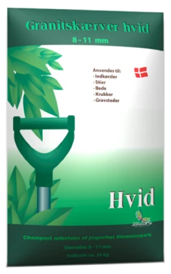 GRANITSKÆRVER HVID 20KG CHAMPOST